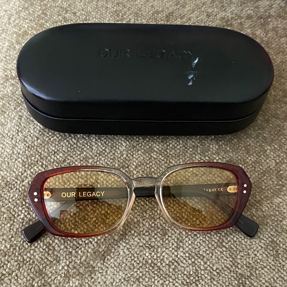Our Legacy sunglasses in Earth Brown
